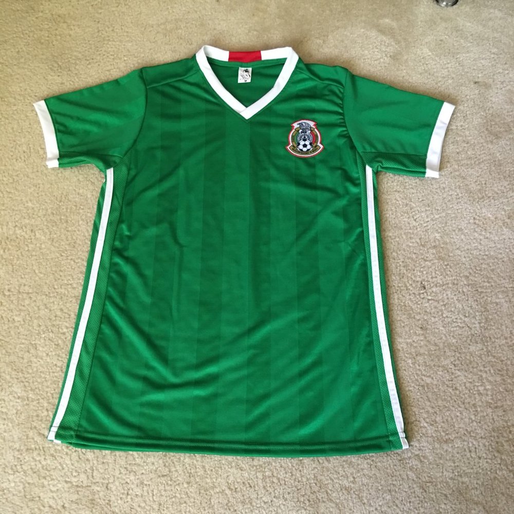 Vintage Mexico Soccer Jersey and Shorts